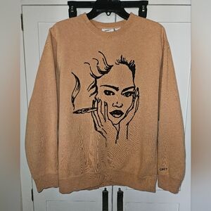 OBEY Grass Crew Neck Sweatshirt Size S